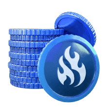 A large treasure of coins