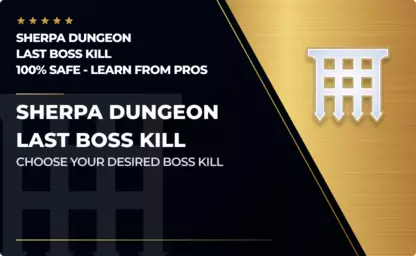 Sherpa Dungeon Last Boss Kill in Destiny 2