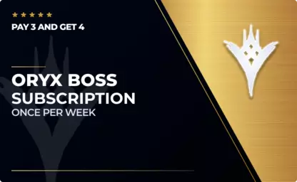 Buy Oryx Kills Subscription: x4 Oryx Last Boss Kills (One for Free) in Destiny 2