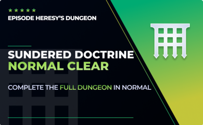 Sundered Doctrine - Normal Full Clear in Destiny 2