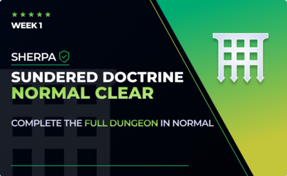 Sherpa Sundered Doctrine - Normal Full Clear in Destiny 2