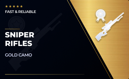 Sniper Rifles Gold Camo in CoD: Modern Warfare
