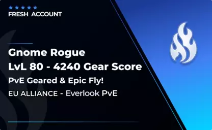 Gnome Rogue (Everlook) - PvE Geared & Epic Fly in WoW WOTLK