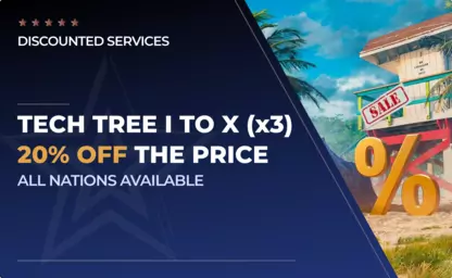 Tech Tree I to X (x3) 20% OFF in World of Tanks