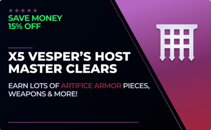 x5 Master Vesper's Host Dungeon Clears - 15% OFF in Destiny 2