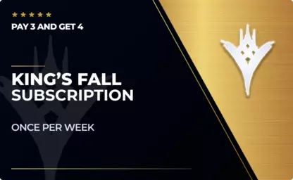 King's Fall Subscription Boost: x4 King's Fall clears (One for Free) in Destiny 2