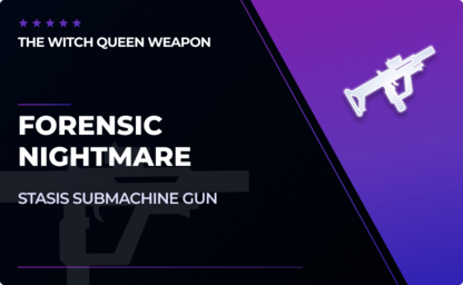 Forensic Nightmare - Stasis SMG in Destiny 2