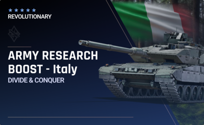 Italy Army Research in War Thunder