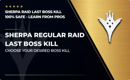 Sherpa Regular Raid Last Boss Kill in Destiny 2