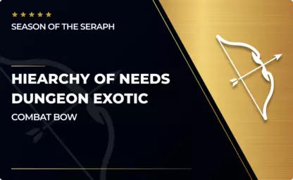 Hierarchy of Needs - Exotic Combat Bow in Destiny 2