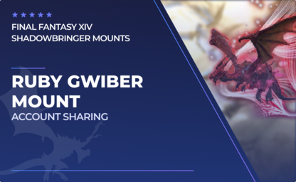 Ruby Gwiber Mount in Final Fantasy XIV