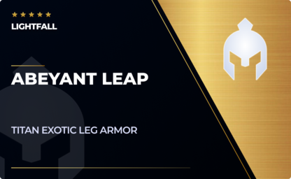 Abeyant Leap - Titan Exotic Leg Armor in Destiny 2