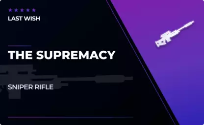 The Supremacy - Sniper Rifle in Destiny 2