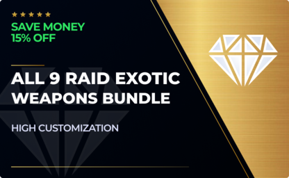 All 9 Raids Exotic Weapons Bundle in Destiny 2