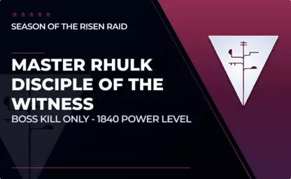 Master Rhulk Kill - Vow Last Boss in Destiny 2
