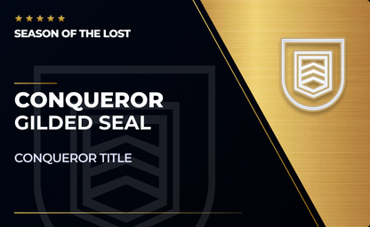 Gilded Conqueror Seal - Season of the Lost in Destiny 2