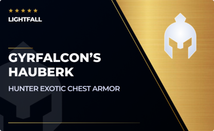 Gyrfalcon's Hauberk - Hunter Exotic Chest Armor in Destiny 2