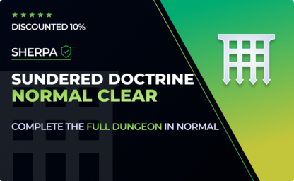 Sherpa Sundered Doctrine - Normal Full Clear in Destiny 2