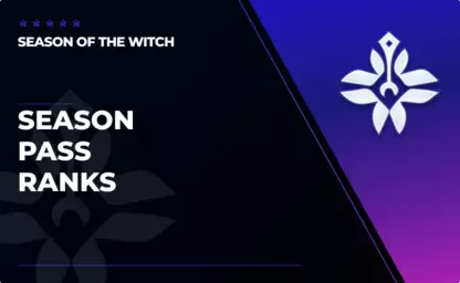 Season Pass Ranks in Season of the Witch in Destiny 2