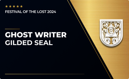 Gilded Ghost Writer Seal - Festival of the Lost in Destiny 2