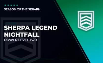 Sherpa Nightfall Legend Level (1570) in Destiny 2