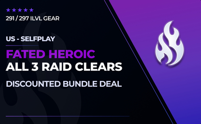 [US] All 3 Heroic Fated Raids Bundle in WoW Shadowlands