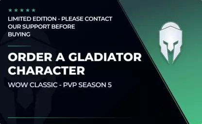 Order a WOTLK Gladiator Character in WoW WOTLK