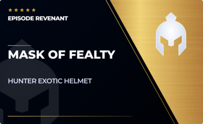 Mask of Fealty - Hunter Exotic Helmet in Destiny 2