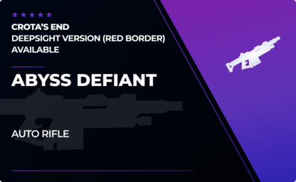 Abyss Defiant - Auto Rifle in Destiny 2