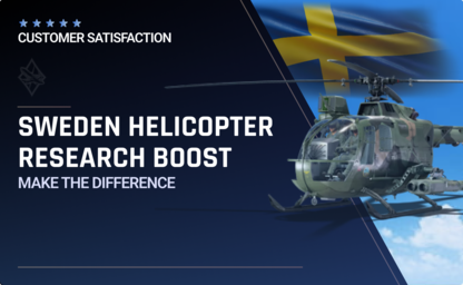 Sweden Helicopter Research in War Thunder