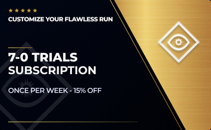 Subscription: x4 Trials Flawless Runs (15% OFF) in Destiny 2
