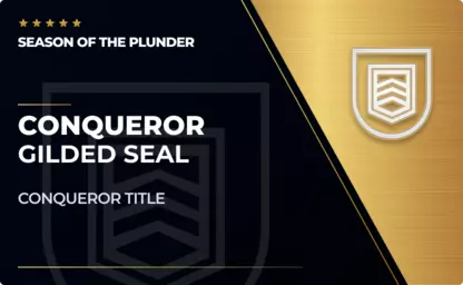 Gilded Conqueror Seal - Season of the Plunder in Destiny 2