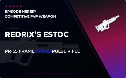 Redrix's Estoc - Stasis Pulse Rifle in Destiny 2