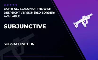Subjunctive - Submachine Gun in Destiny 2