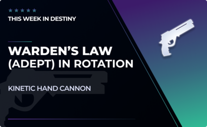 Warden's Law (Adept) - Hand Cannon in Destiny 2