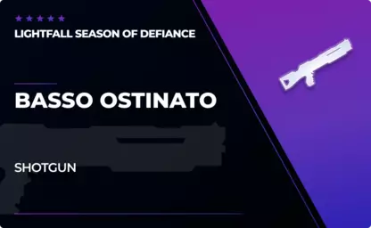 Basso Ostinato - Shotgun in Destiny 2