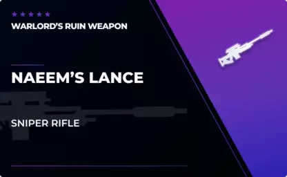 Naeem's Lance - Sniper Rifle in Destiny 2
