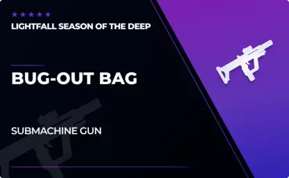 Bug-Out Bag - Submachine Gun in Destiny 2