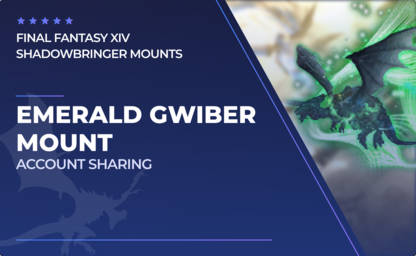 Emerald Gwiber Mount in Final Fantasy XIV