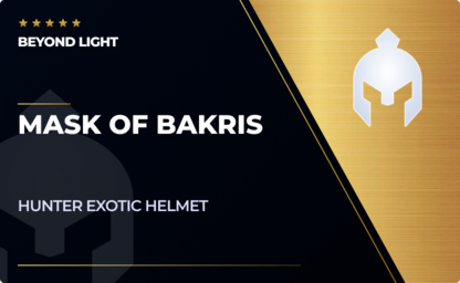 Mask of Bakris - Hunter Exotic Helmet in Destiny 2