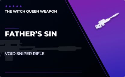 Father's Sins - Void Sniper Rifle in Destiny 2