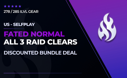 [US] All 3 Normal Fated Raids Bundle in WoW Shadowlands