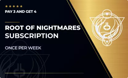 Root of Nightmares Subscription Boost: x4 RON clears (One for Free) in Destiny 2