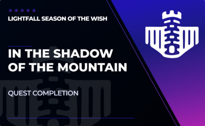 In the Shadow of the Mountain Quest in Destiny 2