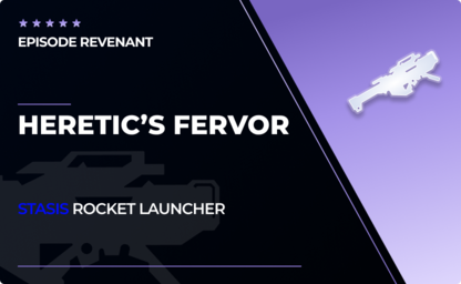 Heretic's Fervor - Stasis Rocket Launcher in Destiny 2