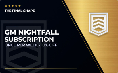 Subscription: x4 Grandmaster Nightfalls  (10% OFF) in Destiny 2
