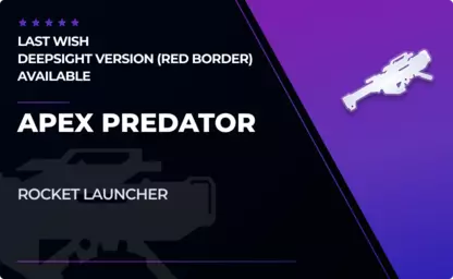 Apex Predator - Rocket Launcher in Destiny 2