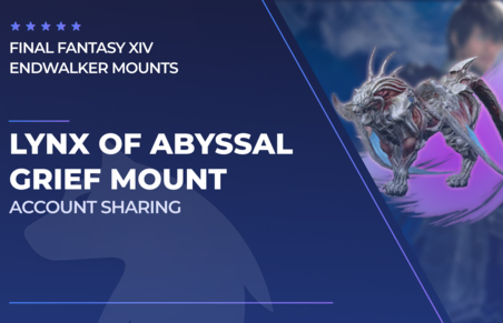 Lynx of Abyssal Grief Mount in Final Fantasy XIV