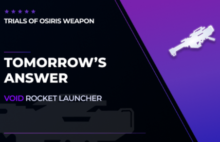 Tomorrow's Answer - Void Rocket Launcher in Destiny 2