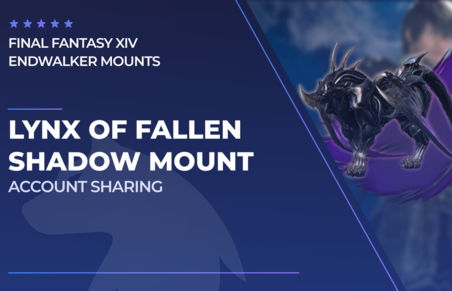 Lynx of Fallen Shadow Mount in Final Fantasy XIV